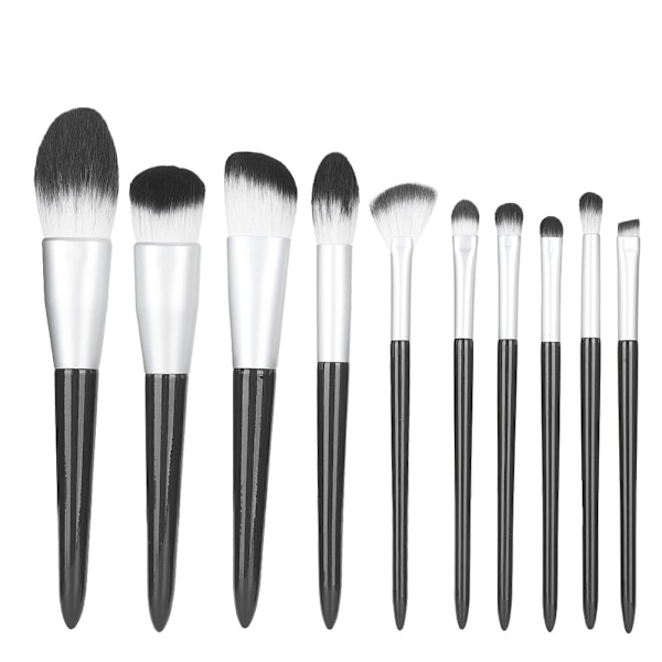 10 stk. Makeup Børster Sæt Blush Ansigts Pudder Øjenskygge Øjenbryn Læber Børste Kit
