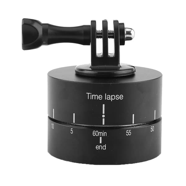 360° 60 minutter roterende stativ for tidsforløp, stabilisator stativadapter for Gopro iPhone