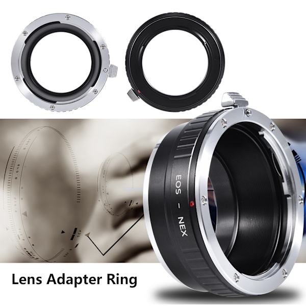 K&F Concept 1 st robust EOS-objektivadapterring för Sony NEX-kameror med DSLR-fattning