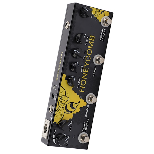 Multieffektspedal för gitarrprocessor Delay Reverb Chorus Sound DC 9V CP-48