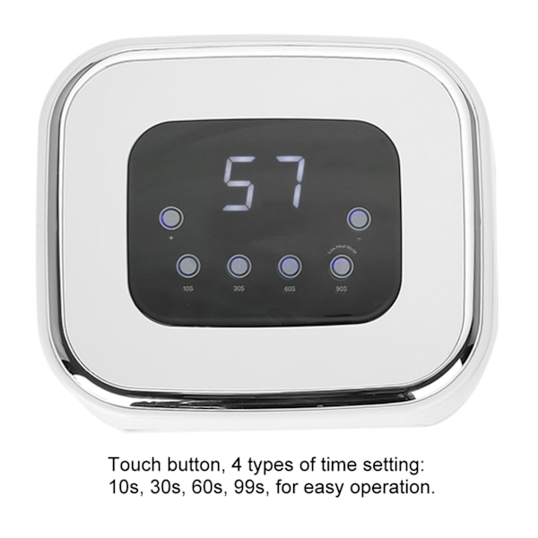 86W UV/LED-nagellampa nageltork för nagelgelpolering härdande nagelkonstverktyg  Bluetooth