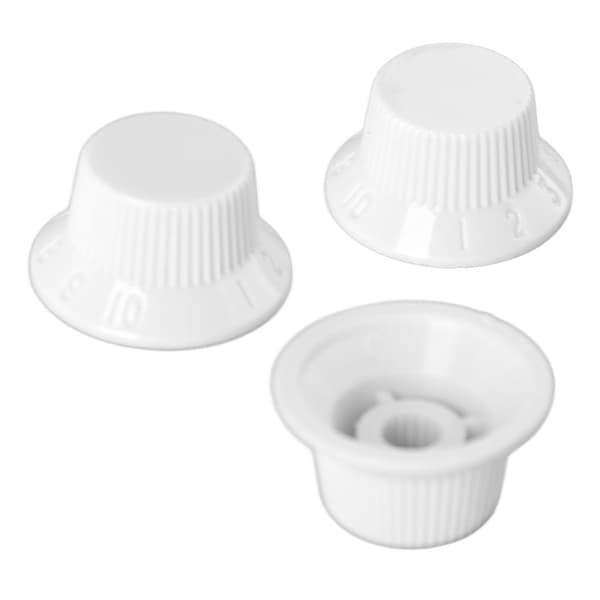 3 st gitarrkontrollknoppar 1 volym 2 ton passform topp plast set kit instrument tillbehör ersättning vit