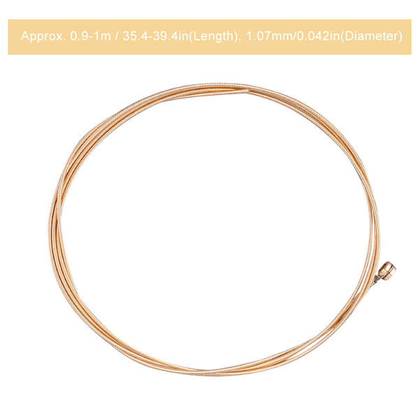 A-5th 042 Fosforbronse Viklet Heksagonal Stålkjerne Akustisk Gitarstreng