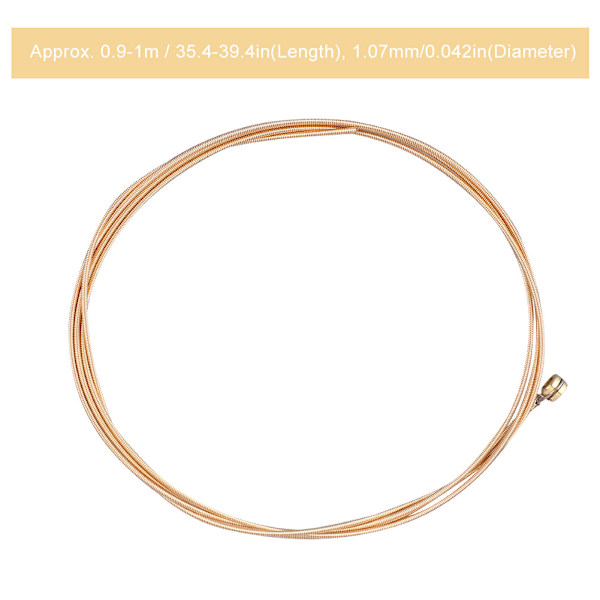A-5th 042 Fosforbronslindad Hexagonal Stålkärna Akustisk Gitarrsträng