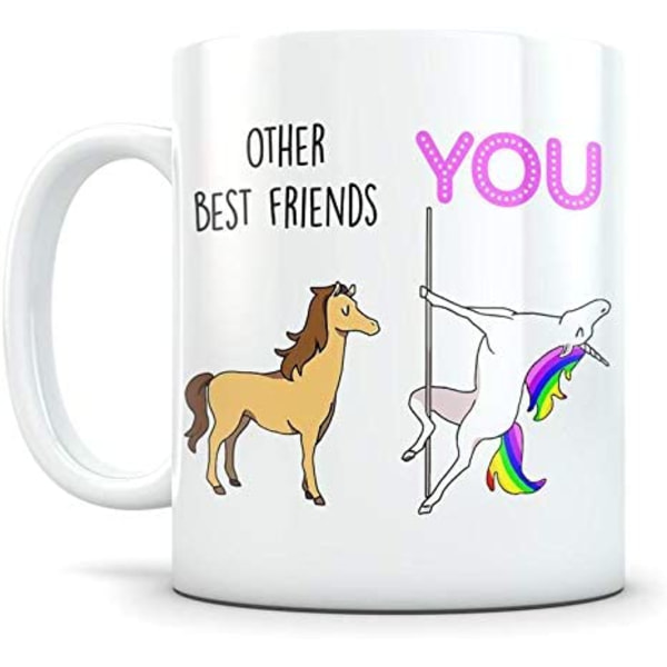 Bästa vänner presenter till kvinnor - Födelsedagspresenter till vänner Kvinnliga - Rolig kaffemugg present till flickvänner - Rolig present till din bästis - 11oz