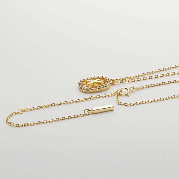 Halsband för kvinnor, flickor Guldpläterat brev Halsband hänge med bokstaven X Smycken Present Hustru årsdagen Födelsedag