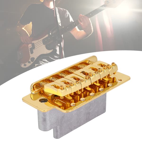 Elektrisk guitar tremolo bro system hals plade sæt til ST guitar (guld)