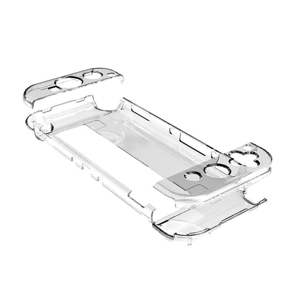 Beskyttende etui til Nintendo Switch OLED-model 2021, dockable etui med flip-cover til Switch OLED, tilbehør til krystalklar etui