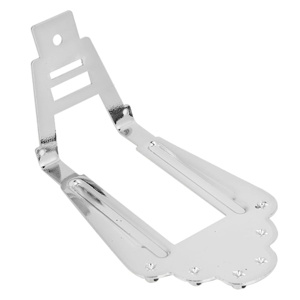 Metall 6 strenger hale stykke bro for jazz Archtop elektrisk gitar tilbehør (sølv)