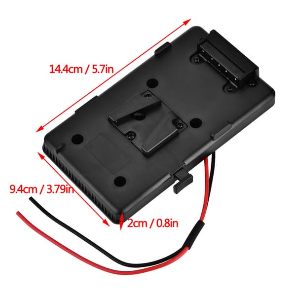 Extern batteribackpack-plattadapter för Sony V-shoe V-mount V-lock-batterier