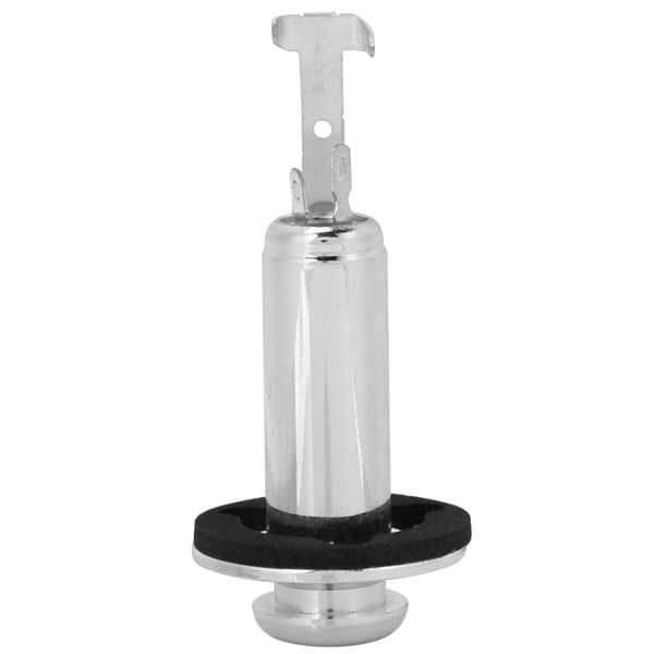 Kobber gevind stereo output jack tilbehør til elguitar (sølv)