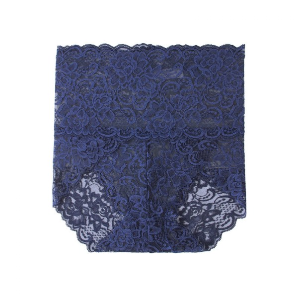 Underkläder i spetsar för kvinnor med hög midja sexiga set 3-pack, mörkblå, 2XL