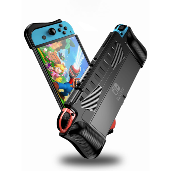 Switch oled fodral NS Nintendo OLED spelkonsol integrerat skyddsfodral TPU skyddande