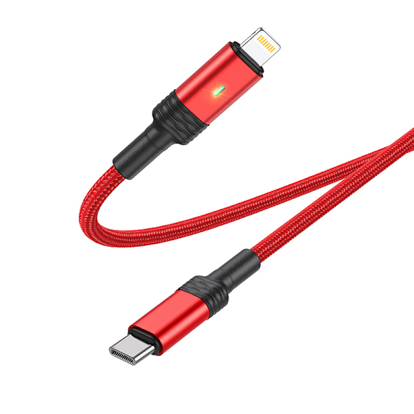Borofone BU30 Lynk & Co PD intelligent strömavstängnings datakabel lämplig för Apple nylonflätad snabbladdnings datakabel