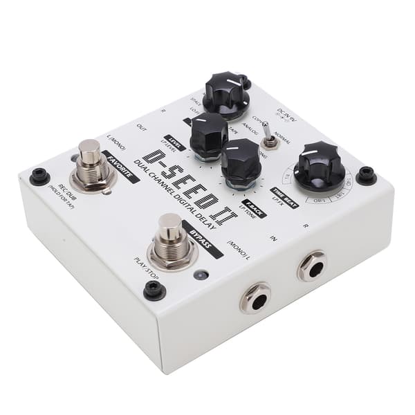 Forsinkelseseffekt Stereo Dual Channel 8 Moduser Loop-opptak Digital Stompbox 2000MS DC9V 220mA