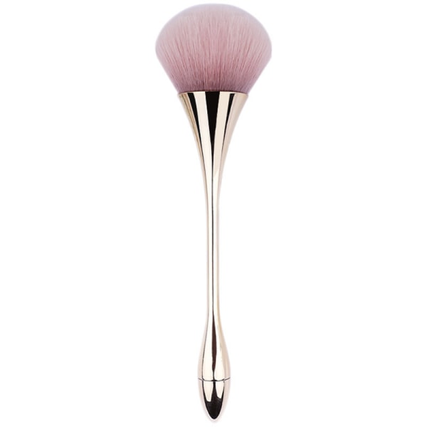 Large Powder Mineral Brush Nail Art Dust Brush Foundation Makeup Brush Powder Brush and Blush Brush for Daily Makeup （Rose Gold）