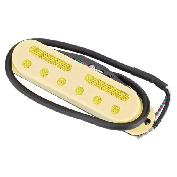 3 st/set enkel spole hals mitten bro SSS pickup för ST stil gitarr (beige)