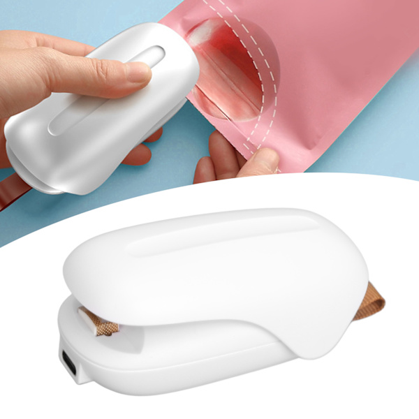 Värme Mini Påse Förseglare Bärbar USB Laddningsbar Plast Chip Påse Förseglare för Alla Sparbehov