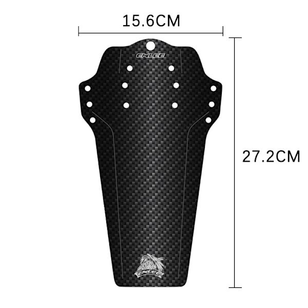 2 Cykelskærme Carbonfiber Mønster Farve Velegnet Til Dh Downhill Mountainbike Saddel Universal Mudfjernelse Flise Regnbeskyttelse (C