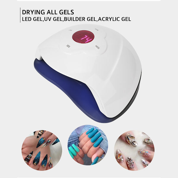 90W Professionel LED UV Gel Neglelak Tørrer Lampe Fashion Negle Hærdende Maskine