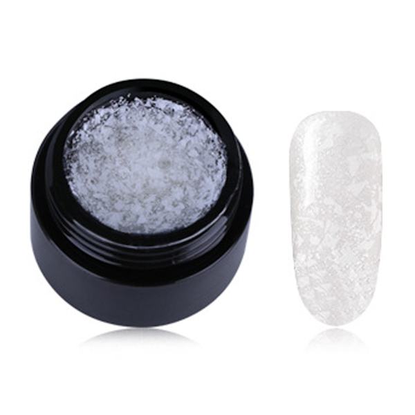8ML Snowflake Shine Nail Art Polish UV Gel Nail Glue Varnish Manicure Tool Vit