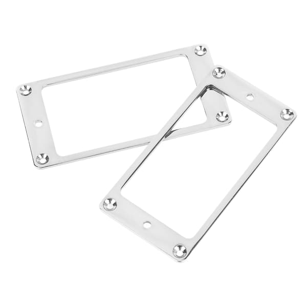 2 st elgitarr pickup-ram, ersättning för gitarr, metall humbucker pickup-monteringsring för dekoration, silver