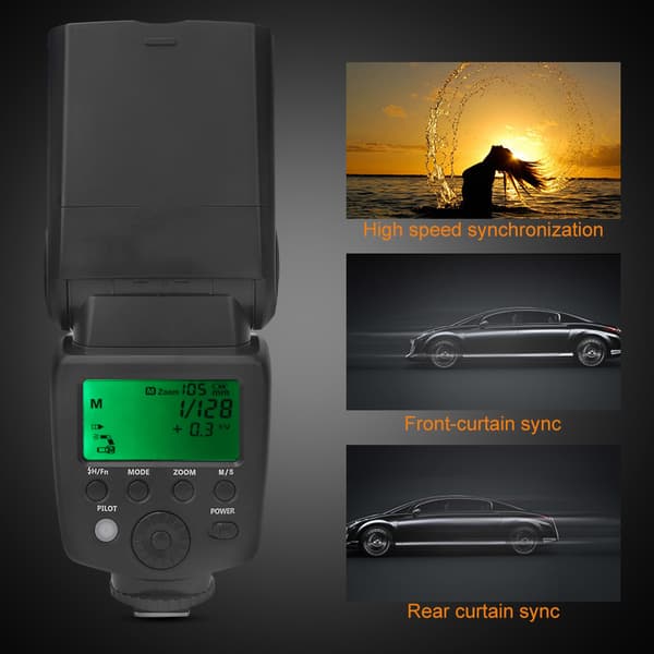 VISICO VS-765 2.4G trådløs kamera TTL Flash Speedlite til Canon 5D2/5D3/5D4/5DS/6D/6D2