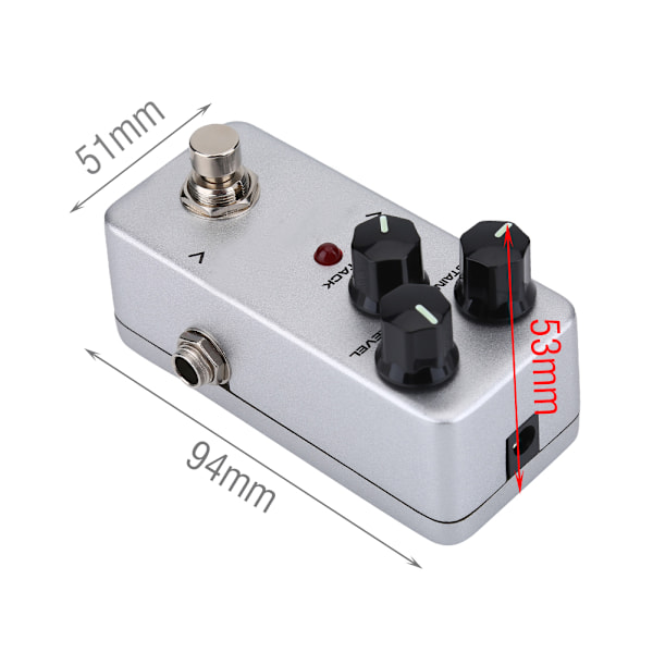 KOKKO FCP2 Kompressor Sustainer Mini Effektpedal för Elgitarr Tillbehör