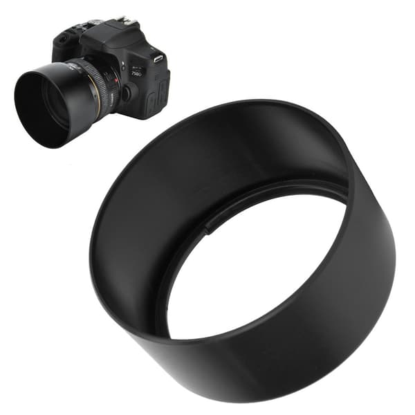 ES-71II Holdbar plast sort objektivdæksel til Canon EF 50mm f/1.4 USM-objektiver