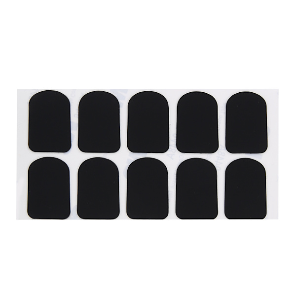 Høj tone saxofon mundstykke puder patches puder musikinstrument sort 10 stk