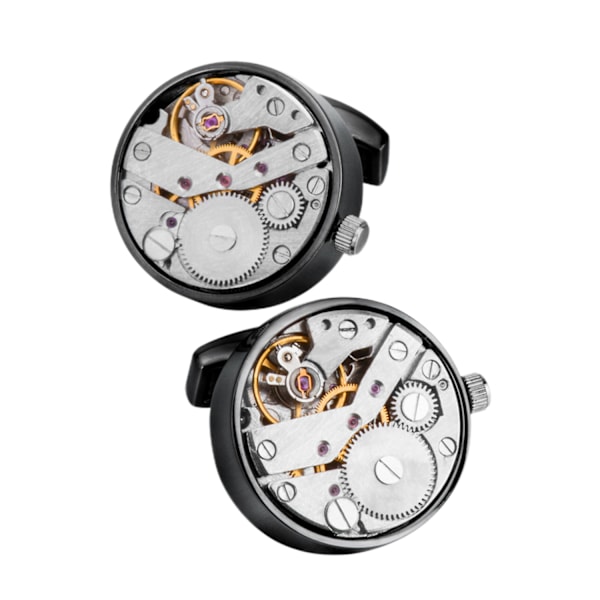 AVEKI Rannekorut Steampunk Kellon Mekanismin Muotoiset Rannekorut Miehille Miesten Paita Vintage Vaihteet Kellon Rannekorut Liiketapahtuma Häälahjat Lahjapakkauksessa, Musta