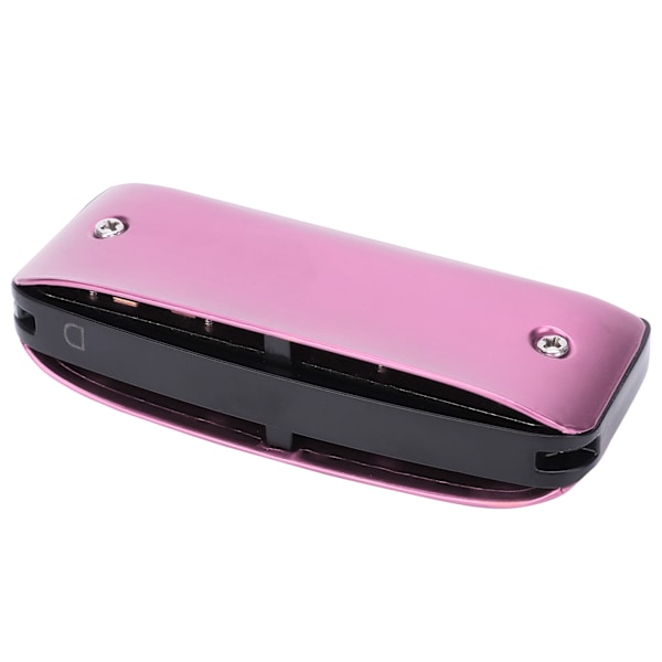 Harmonica 7-håls Mini Blues Student Vuxen Nybörjare Spelar Färg Munspel Vindinstrument D-tonart Rosa