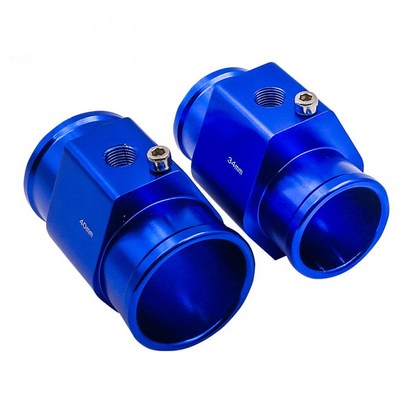 Aluminium Svart Vann Termometer Adapter Rør Radiator Sensor Adapter Klips - SW28 - Blå (2-pakning)