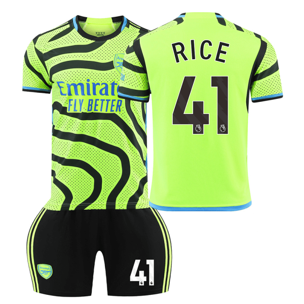 2324 Arsenal udebane grøn trøjesæt No.41 RICE XXL