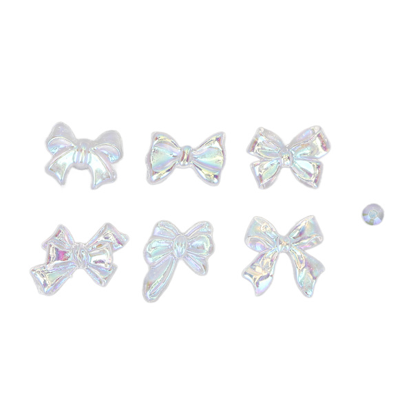 Harpiks 3D Neglekunst Faux Krystal Negle Charms DIY Søde Bowknot Faux Rhinestones Charms til Manicure Smykker