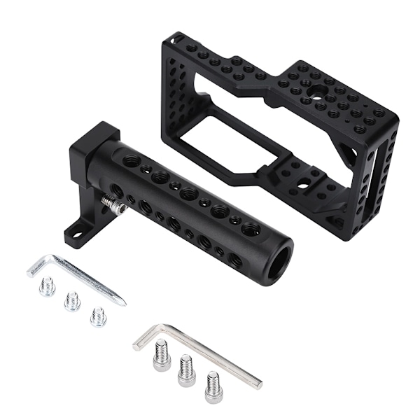 Aluminiumlegering Videokamera Bur Protector Stabilisator med Tope Handtag för BMPCC DSLR