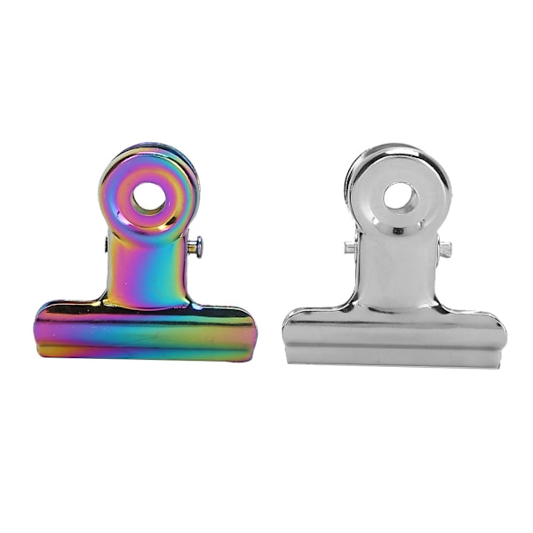 12 st nagelspetsklämmor multifunktionella fingerförlängningsklämmor metallfil pappersklämmor