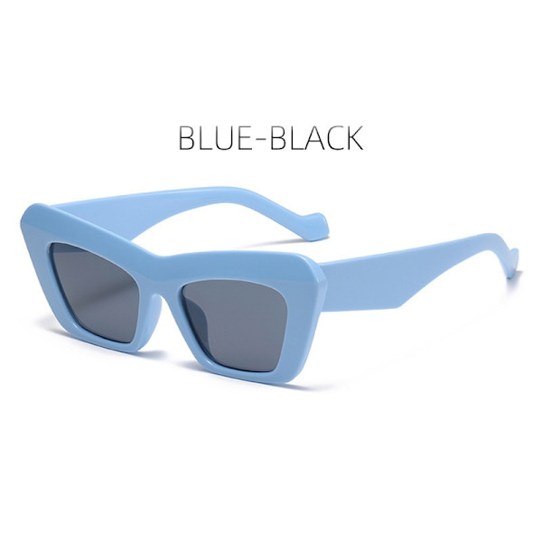 Fashion Vision Retro Vintage Cateye Square Solglasögon Plast Ram 90-tal Solglasögon Stylish Classic 70-tal Glasögon
