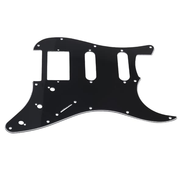 Kvalitets 11 Hulls Elektrisk Guitar SSD Pickguard Tilbehør til ST SQ SSH Guitarer (Sort)