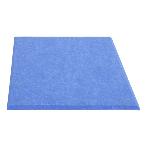 6 st Akustisk absorptionspanel Tjockare minska efterklang Ljudisolering stoppning Absorbent (Blå )