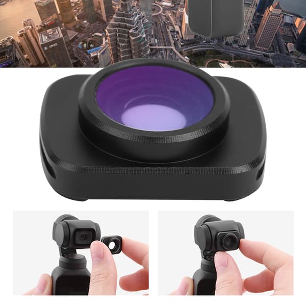 Bærbart vidvinkelkameraobjektiv Magnetisk anamorfisk objektiv til DJI OSMO Pocket1 / Pocket2 tilbehør