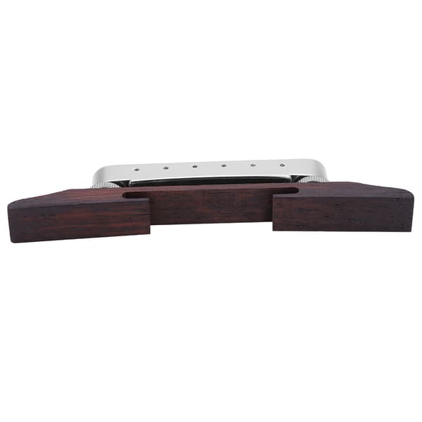 Rosenträ Basbro för SG LP Typ Jazzgitarr Musikinstrument Tillbehör(Silver)