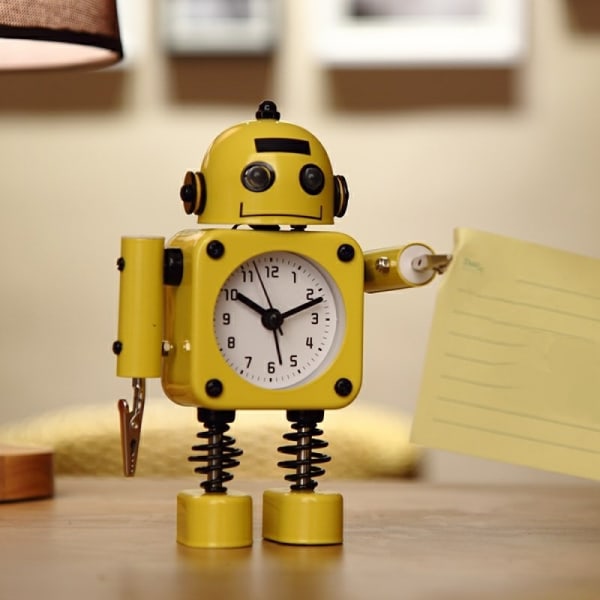 SAYTAY Sovrum Väckarklocka, Robot Väckarklocka, Student Heminredning Bordsur