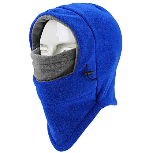Barns skidmask - Vindtät och varm vintermössa med ullfoder, justerbar för både pojkar och flickor blue