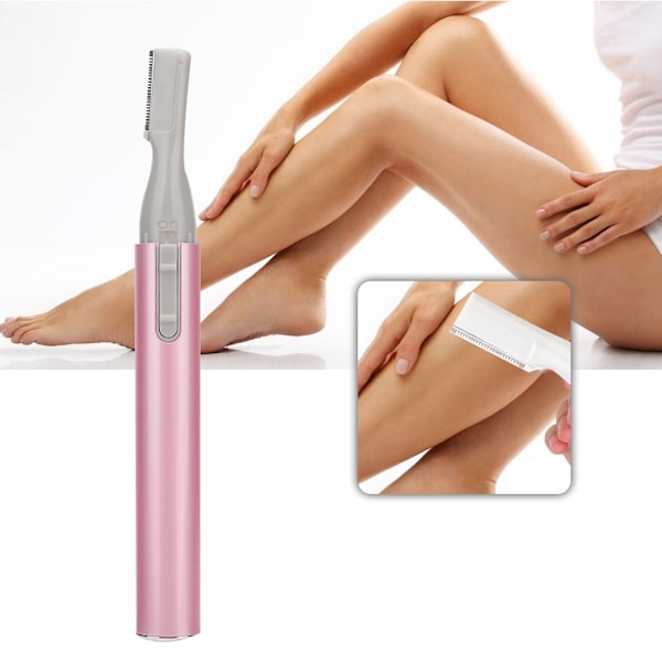 Bærbar Elektrisk Øjenbryns trimmer Øjenbrynshår Fjernelse Skønhed Makeup Værktøj (Pink)