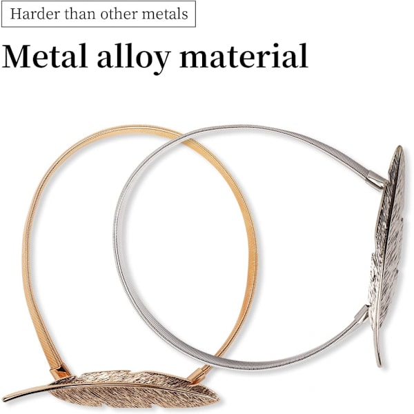 Metalliverhot, 2 kpl verhot kiinnittimet, jousikiinnitteinen muotoilu, kätevät hihnat, kotiin ja toimistoon koristeelliset kudotut köysiverhot