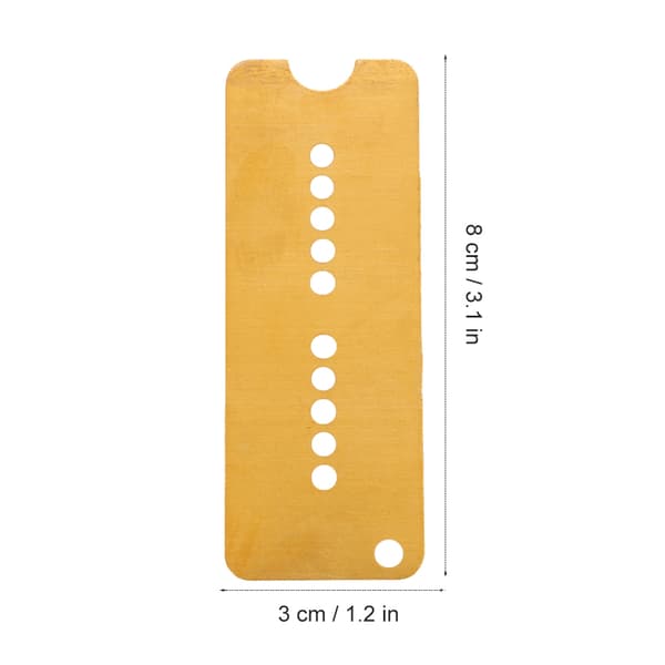 2 st mässing elektrisk gitarr basplatta basplatta 50/52 mm för P90 pickup musikinstrument
