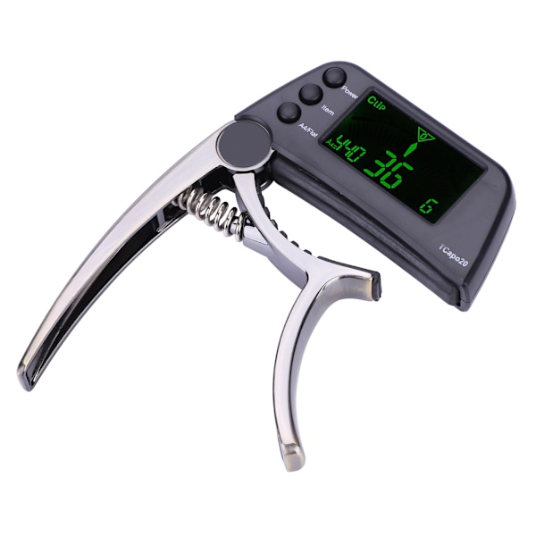 Meideal 2 i 1 TCapo20 Capo Tuner med LCD för gitarrbas (kopparfärg)