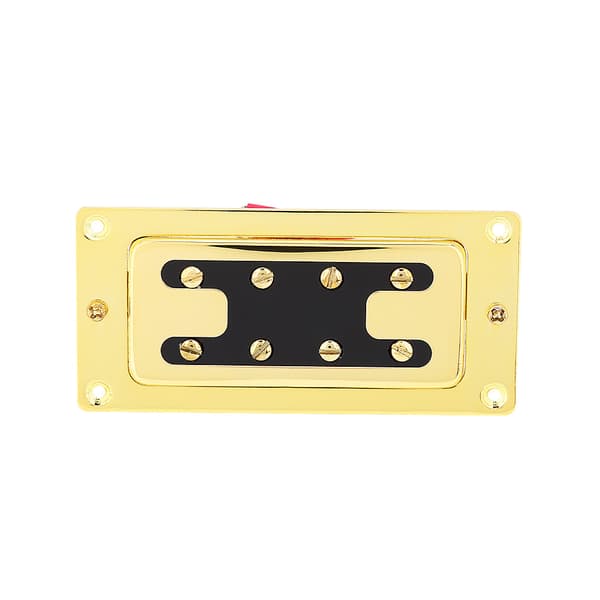 Mini Double Coil Gitarr Humbucker Pickup för Rickenbacker Elektronisk Bas Med Skruvar Gyllene