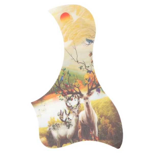 Akustisk gitarr plektrumskydd PVC frontplatta vackert mönster instrumenttillbehör